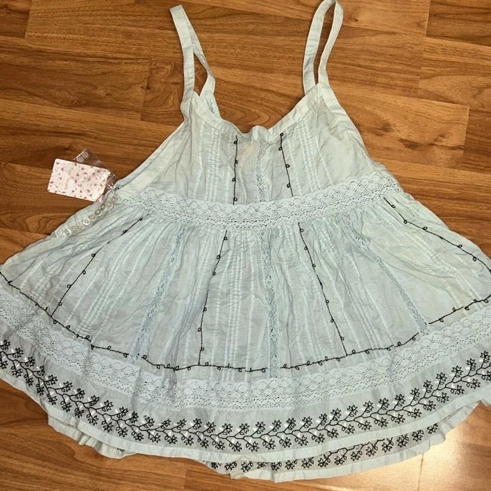 NWT Free People Apron Swing Tank Top